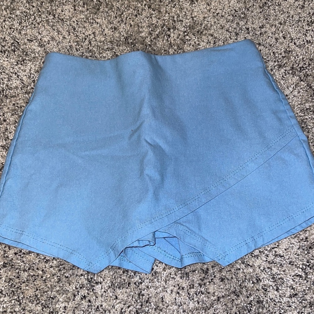 blue skort